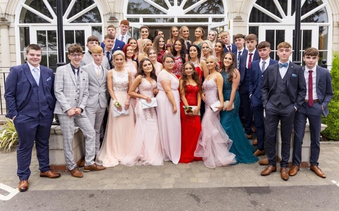 Peterlee: Student of St Bede's RC Comprehensive School at Prom

